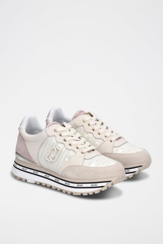 Sneakers en cuir de taureau Maxi Wonder - Sable