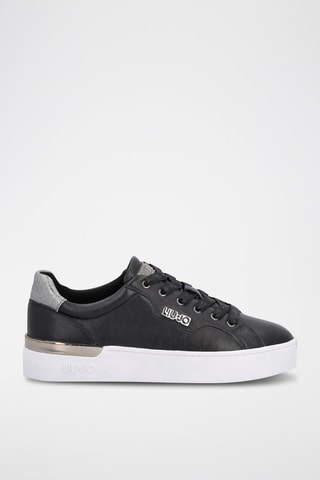 Sneakers en cuir Silvia - Noir