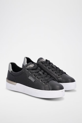 Sneakers en cuir Silvia - Noir