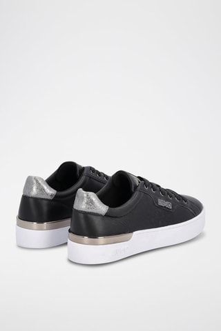 Sneakers en cuir Silvia - Noir