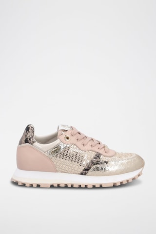 Sneakers en cuir de veau Wonder - Rose
