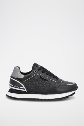 Sneakers en cuir de veau Wonder - Noir