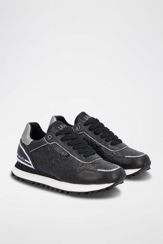 Sneakers en cuir de veau Wonder - Noir