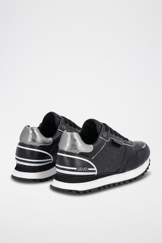 Sneakers en cuir de veau Wonder - Noir