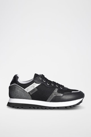 Sneakers en cuir - Noir
