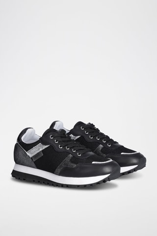 Sneakers en cuir - Noir
