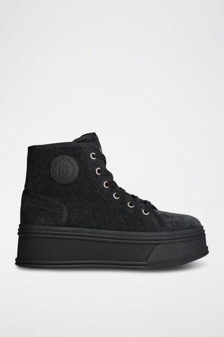 Sneakers montantes plateformes - Noir