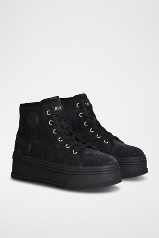 Sneakers montantes plateformes - Noir