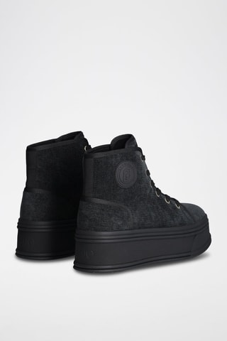 Sneakers montantes plateformes - Noir