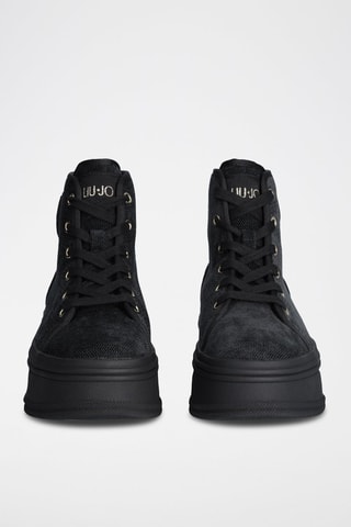 Sneakers montantes plateformes - Noir