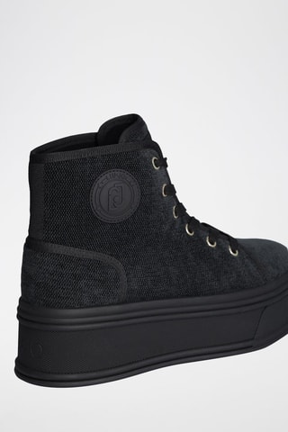 Sneakers montantes plateformes - Noir