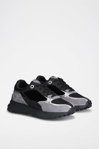 Sneakers en cuir - Noir