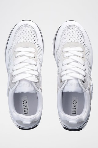 Sneakers plateformes  en cuir - Blanc