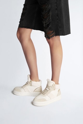 Sneakers en cuir - Blanc
