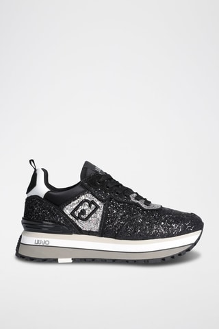 Sneakers plateformes - Noir et gris
