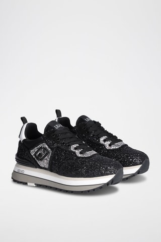 Sneakers plateformes - Noir et gris