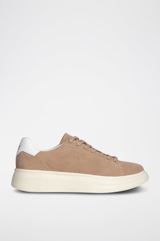 Baskets plateformes en nubuck Big - Beige