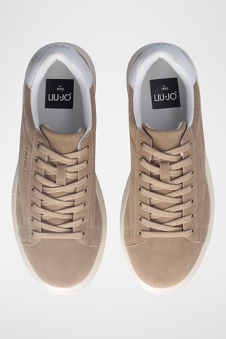 Baskets plateformes en nubuck Big - Beige