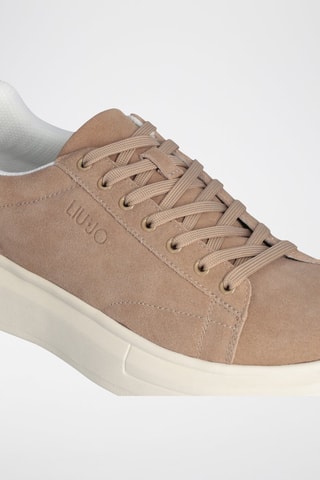 Baskets plateformes en nubuck Big - Beige