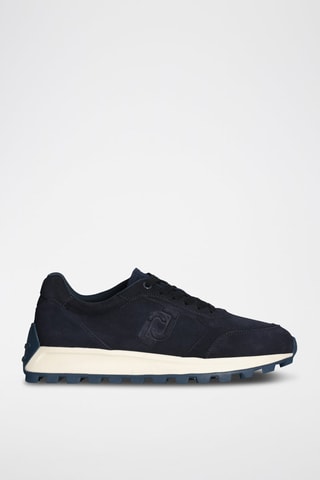 Baskets en nubuck Running - Bleu marine