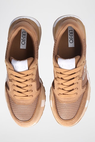 Sneakers plateformes en cuir Amazing - Beige