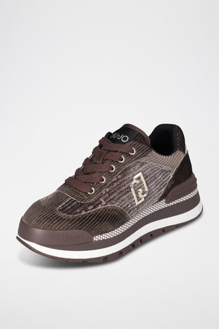 Baskets en velours Amazing - Marron