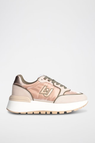 Baskets en cuir Peach - Vieux rose