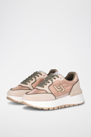 Baskets en cuir Peach - Vieux rose