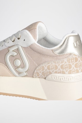 Baskets plateformes en cuir de taureau Dreamy - Beige