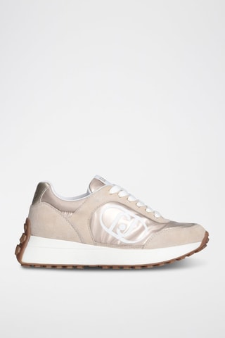 Baskets en nubuck Lolo - Nude