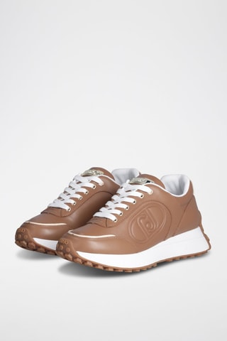 Baskets en cuir Lolo - Marron
