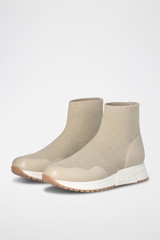 Baskets-chaussettes Johanna - Beige