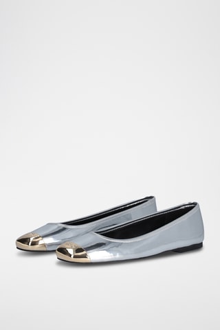 Ballerines en cuir Dafne - Argenté