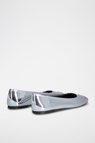 Ballerines en cuir Dafne - Argenté