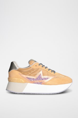 Baskets plateformes en cuir Dreamy - Orange