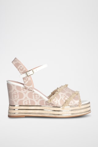 Sandales compensées Karen - Beige