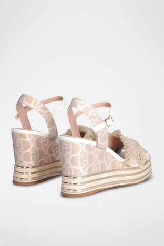 Sandales compensées Karen - Beige