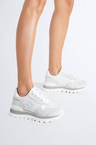 Baskets plateformes en cuir Amazing - Blanc