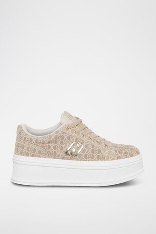 Baskets plateformes en cuir Selma - Marron