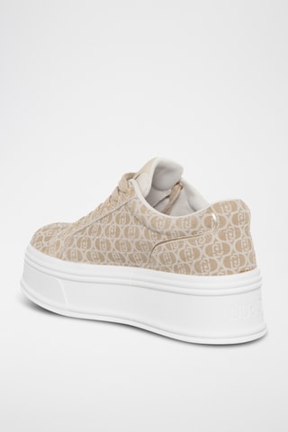 Baskets plateformes en cuir Selma - Marron