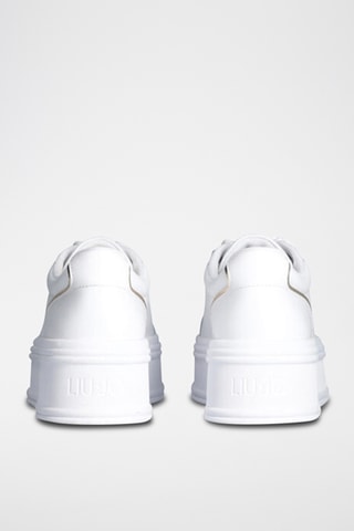 Baskets plateformes en cuir Selma - Blanc