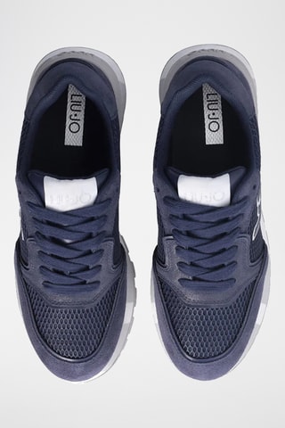 Baskets plateformes en cuir Amazing - Bleu