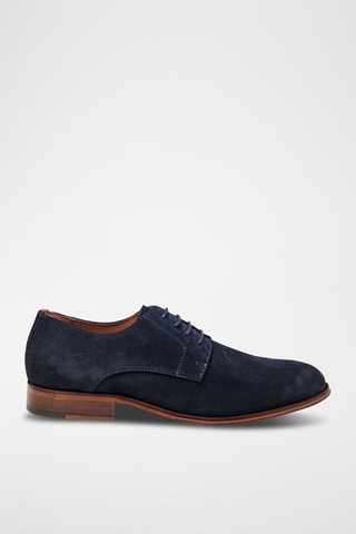 Derbys en cuir - Bleu marine