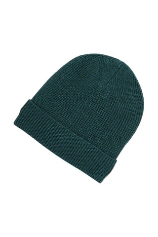 Bonnet en mérinos - Vert