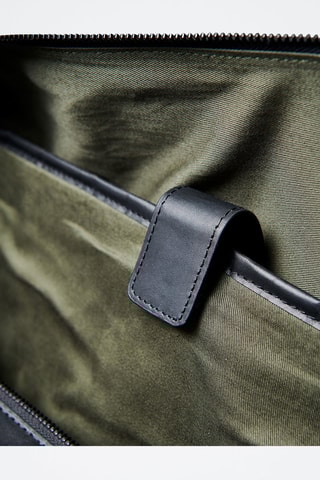 Sac de voyage en cuir - Noir