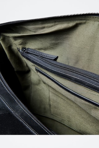 Sac de voyage en cuir - Noir