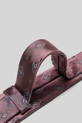 Cravate en soie - Vieux rose