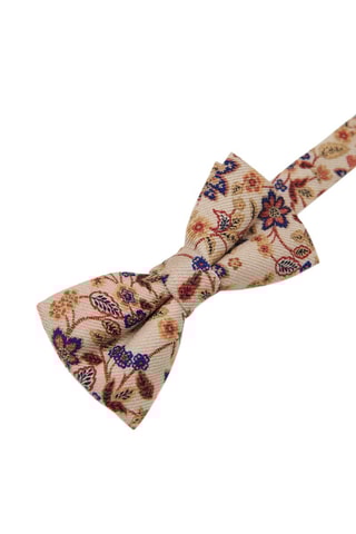 Nœud papillon en laine - Beige