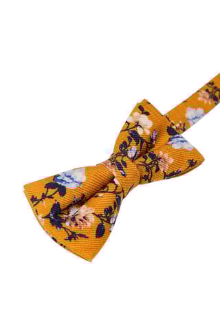 Nœud papillon en laine Moutarde