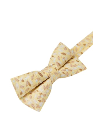 Nœud papillon en lin - Jaune